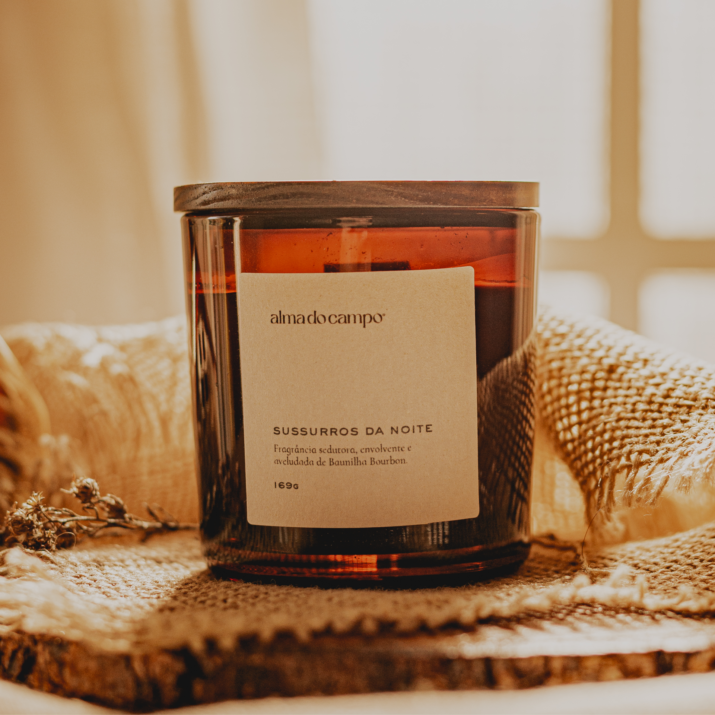 Vela Aromática 169g – Sussurros da Noite